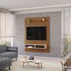Painel Ripado para TV até 55'' 1,35m Freijó/Off White