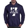 Moletom 7 New York Masculino Canguru Com Capuz Marinho