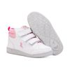 Bota Infantil - StepKids (Velcro) | Branco/Rosa