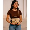 Bolsa Feminina com Carteira - Ouro Velho