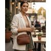 Bolsa Transversal Gisele - Dark Brown