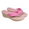 Chinelo Anabela Papoula - Rosa