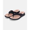 Chinelo Esporão Kalanchoê - Preto palmilha bege 