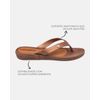 Chinelo Flat Agapanto - Bronze