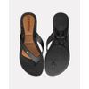 Chinelo Para Esporão E Fascite Flat Agapanto - Preto / Preto