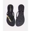 Chinelo Hibisco - Preto