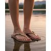 Chinelo Hibisco - Taupe