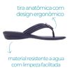 Chinelo Flat Orquídea - Preto