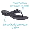 Chinelo Flat Orquídea - Preto
