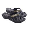 Chinelo Anabela Tulipa - Preto