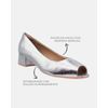 Peep Toe Margarida - Prata