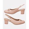 Sapato Slingback Salto Médio - Rose