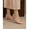 Sapato Slingback Salto Médio - Rose