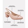 Sapato Slingback Salto Médio - Rose