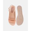 Slingback Jasmim Rasteira - Amêndoa