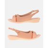 Slingback Jasmim Rasteira - Amêndoa