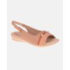 Slingback Jasmim Rasteira - Amêndoa