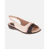 Slingback Jasmim Rasteira - Off White