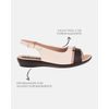 Slingback Jasmim Rasteira - Off White