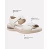 Sandália Velcro Camélia - Off White