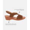 Sandália Salto Médio Verbena - Suede Caramelo Escuro