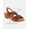 Sandália Salto Médio Verbena - Suede Caramelo Escuro