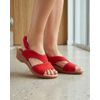 Sandália Verbena - Suede Vermelho