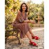 Sandália Verbena - Suede Vermelho