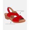 Sandália Verbena - Suede Vermelho