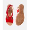 Sandália Verbena - Suede Vermelho