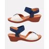 Sandália Verbena - Off White / Marinho