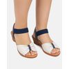 Sandália Verbena - Off White / Marinho