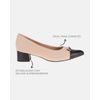 Scarpin Salto Baixo Jade - Marfim