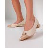 Scarpin Salto Baixo Jade - Off White