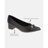 Scarpin Salto Baixo Jade - Preto 