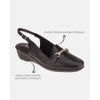 Slingback Mule Lírio - Preto