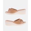 Tamanco Anabela Papoula - Nude / Off White 