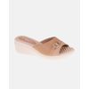 Tamanco Anabela Papoula - Nude / Off White 