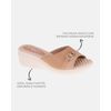 Tamanco Anabela Papoula - Nude / Off White 