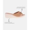 Tamanco Anabela Papoula - Nude / Off White 