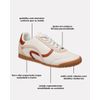Tênis Casual Retrô Aster - Off White / Ocre