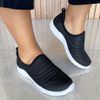 Tênis Slip On Ultra Leve Amaranto - Preto