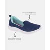 Slip On Begônia - Marinho / Verde Água