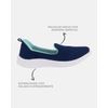 Slip On Begônia - Marinho / Verde Água