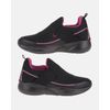 Tênis Pluma - Preto / Fucsia - Sola Preta