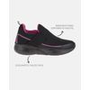 Tênis Pluma - Preto / Fucsia - Sola Preta