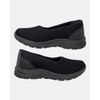 Slip On Amaranto - Preto / Sola Preta