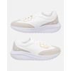 Sneaker Ortopédico Bromélia - Branco / Niquel / Dourado