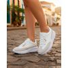 Sneaker Ortopédico Bromélia - Branco / Niquel / Dourado