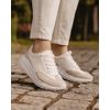 Sneaker Ortopédico Bromélia - Branco / Niquel